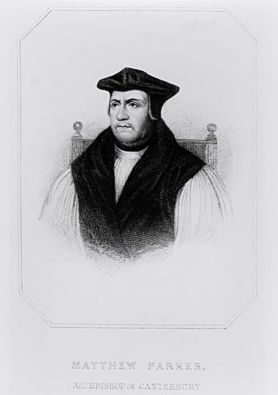 Portrait of Matthew Parker (1504-75) from 